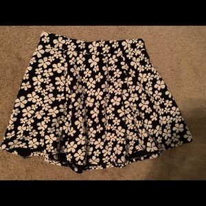 H&M Flowery Skater Skirt